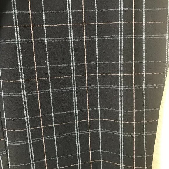 NWOT - A New Day Black Orange Green Houndstooth Pull On Straight Leg Pants - Picture 11 of 16